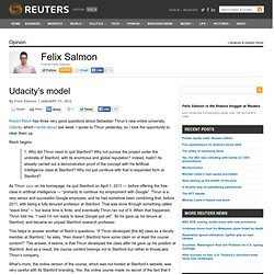 Udacity’s model