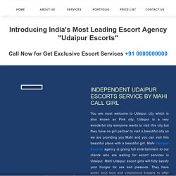 Udaipur Escorts 6356574566 VIP Escort Call Girls Service