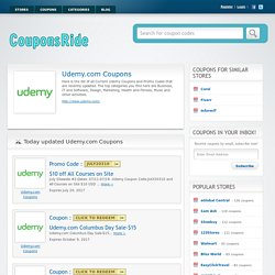 Udemy Coupon $10