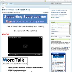 udl4all / Enhancements for Microsoft Word