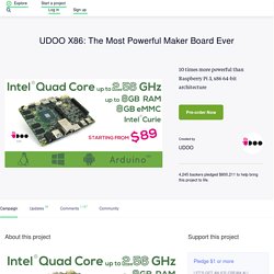 UDOO X86: The Most Powerful Maker Board Ever by UDOO