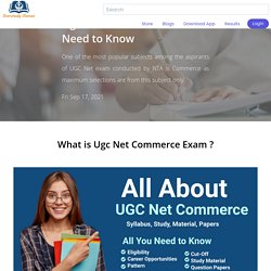 Ugc Net Commerce - All You Need to Know