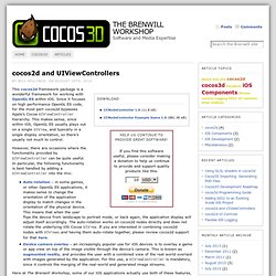 cocos2d and UIViewControllers « The Brenwill Workshop