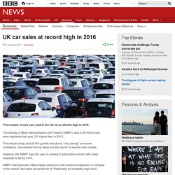 UK car sales at record high in 2016 [05/01/17]