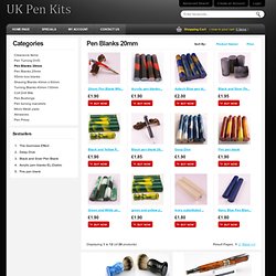 Supplier of top end pen kits for the hobbiest