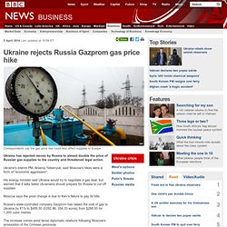 Ukraine rejects Russia Gazprom gas price hike