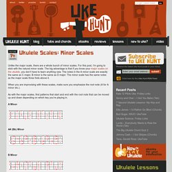 Ukulele Scales: Minor Scales