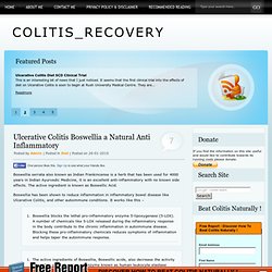 Ulcerative Colitis Boswellia a Natural Anti Inflammatory