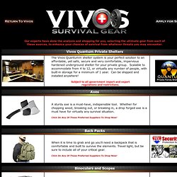 Vivos Gear - The Ulimate Products To Help Assure Your Survival From All Risks