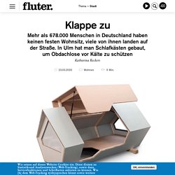 Ulmer Nest: Schlafkapsel für Obdachlose