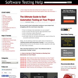 The Ultimate Guide to Start Automation Testing on Your Project