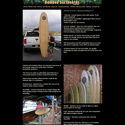 Ultimate & Green: a Bamboo Surfboard ??