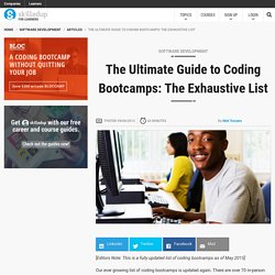 The Ultimate Guide to Coding Bootcamps: The Exhaustive List