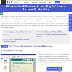 2017 Ultimate Small Business Accounting Software