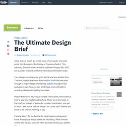 The Ultimate Design Brief – Business – Tuts+ Tutorials