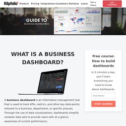 Ultimate Guide to Business Dashboards