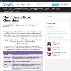 The Ultimate Excel Cheatsheet - Socialphy