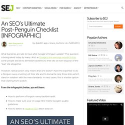 An SEO’s Ultimate Post-Penguin Checklist [INFOGRAPHIC]