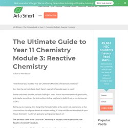 The Ultimate Guide to Year 11 Chemistry Module 3: Reactive Chemistry