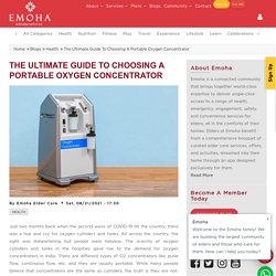 The Ultimate Guide to Choosing a Portable Oxygen Concentrator
