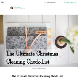 The Ultimate Christmas Cleaning Check-List