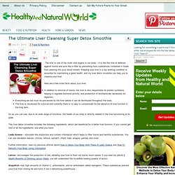 The Ultimate Liver Cleansing Super Detox Smoothie