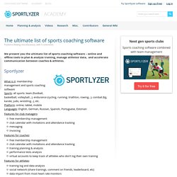 The ultimate list of sports coaching software