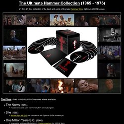 The Ultimate Hammer Collection - DVD boxset review at Mondo Esoterica