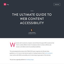 The ultimate guide to web content accessibility