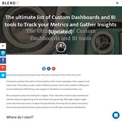 The ultimate list of Custom Dashboards and BI tools to Track your Metrics and Gather Insights [Updated] - Blendo