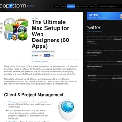 The Ultimate Mac Setup for Web Designers (60 Apps) « Mac.AppStorm