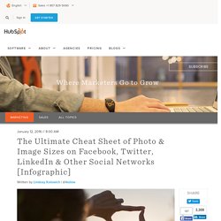 The Ultimate Cheat Sheet of Photo & Image Sizes on Facebook, Twitter, LinkedIn & Other Social Networks [Infographic]