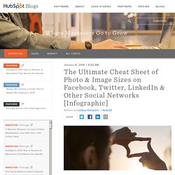 The Ultimate Guide to Social Media Image Dimensions [Infographic]