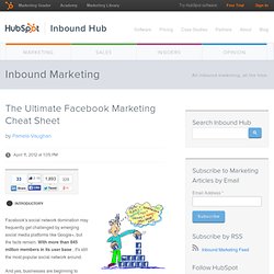 The Ultimate Facebook Marketing Cheat Sheet - Waterfox