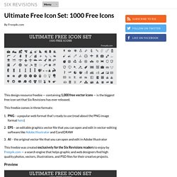 Ultimate Free Icon Set: 1000 Free Icons