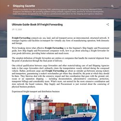 Ultimate Guide-Book Of Freight Forwarding