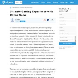 Ultimate Gaming Experience with Online Game