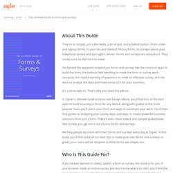 The Ultimate Guide to Forms and Surveys