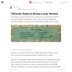 Ultimate Guide to Being a Lady Nomad — Nomad List — Stories