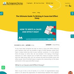 The Ultimate Guide to Writing a Cause and Effect Essay