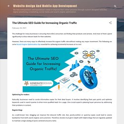 The Ultimate SEO Guide for Increasing Organic Traffic