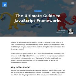 The Ultimate Guide to JavaScript Frameworks