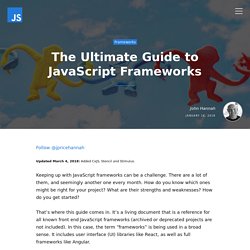 The Ultimate Guide to JavaScript Frameworks