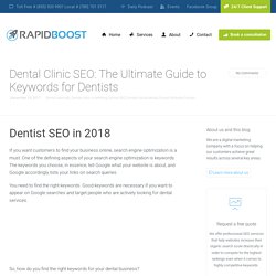 Keywords Research Guide For Dental Clinic SEO