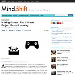 Making Games: The Ultimate Project-Based Learning