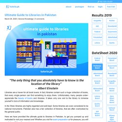Ultimate Guide to Libraries in Pakistan