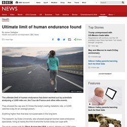 Ultimate limit of human endurance found
