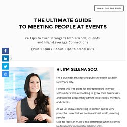 The Ultimate Guide To Meeting People at Events
