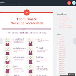 The ultimate Neckline Vocabulary