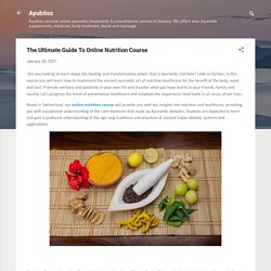 The Ultimate Guide To Online Nutrition Course